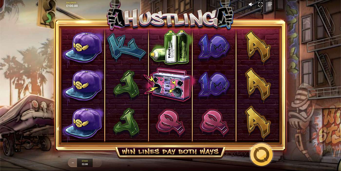 Hustling: image of main menu