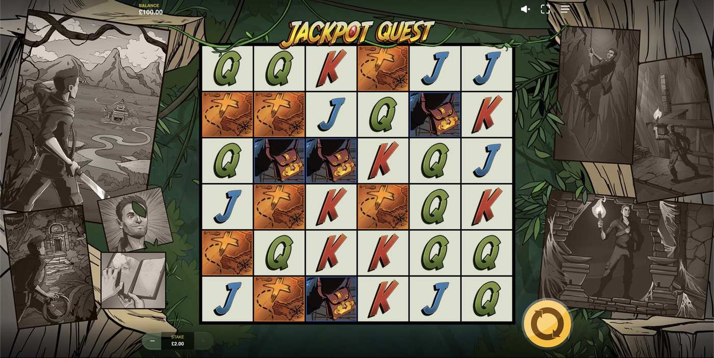 Jackpot Quest: image of main menu
