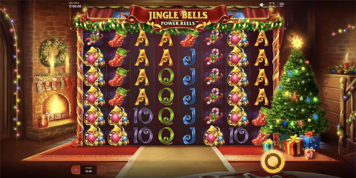 Jingle Bells Power Reels: image of main menu