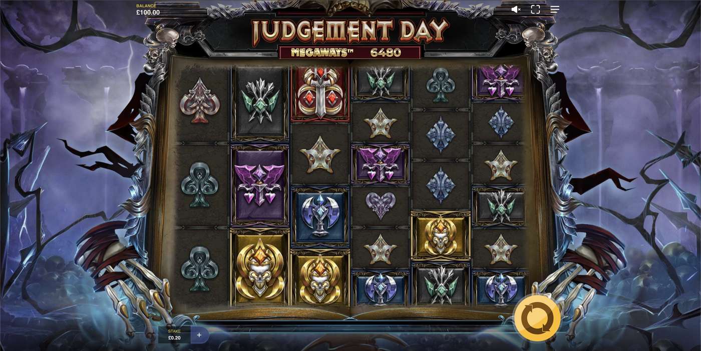Judgement Day Megaways: image of main menu