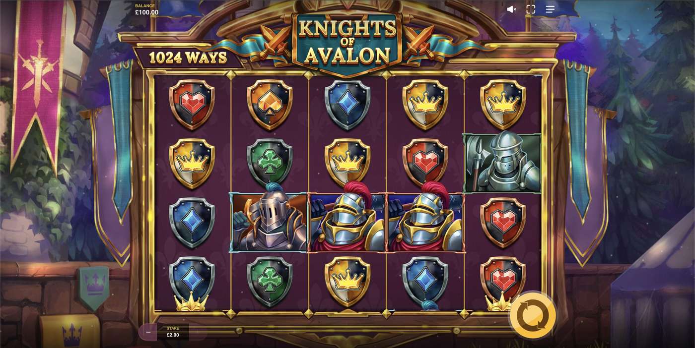 Knights of Avalon: image of main menu