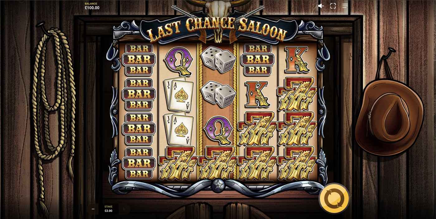 Last Chance Saloon: image of main menu