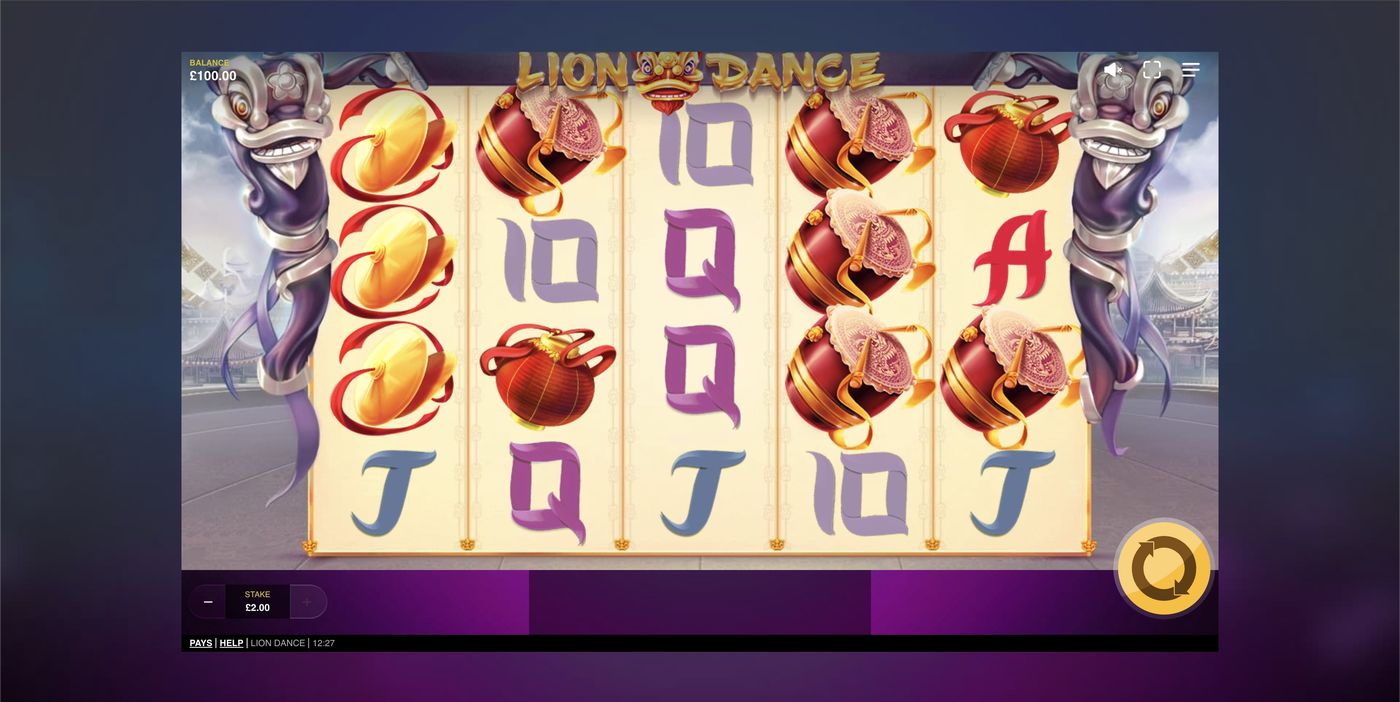 Lion Dance: image of main menu