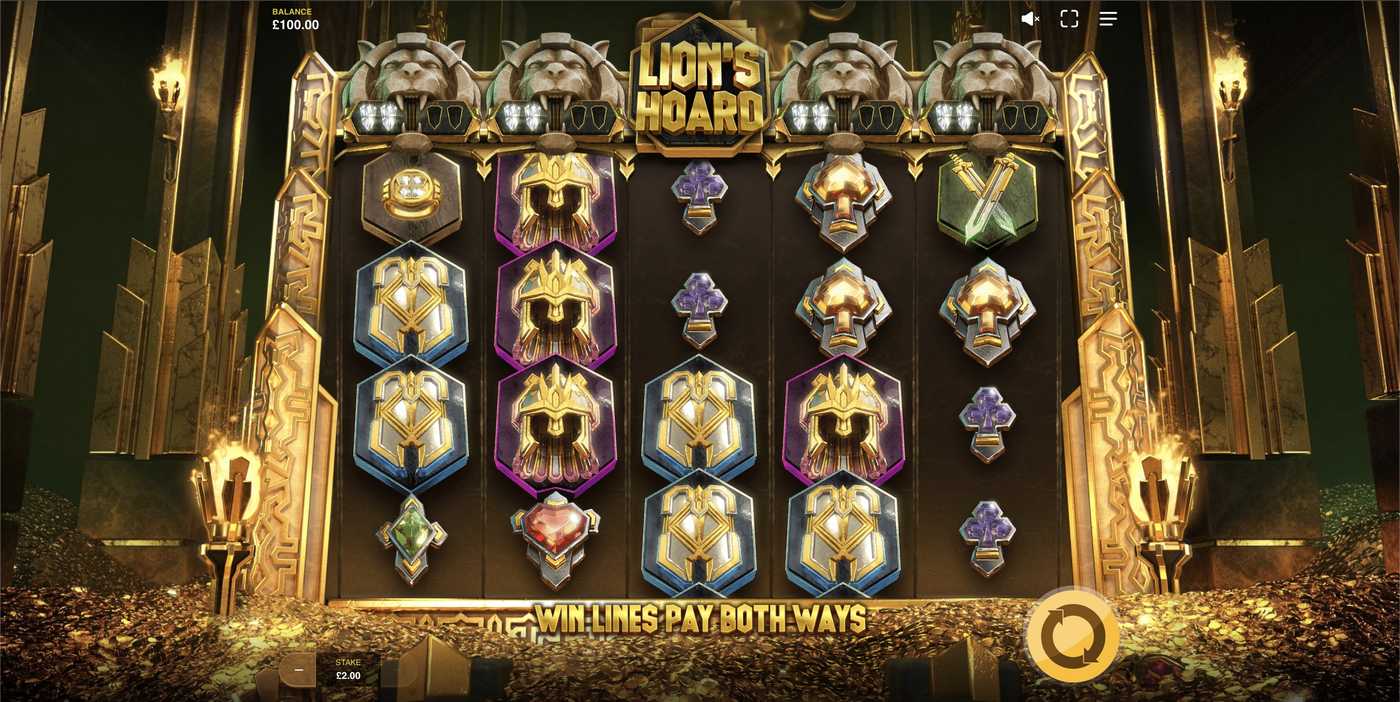 Lion's Hoard: image of main menu