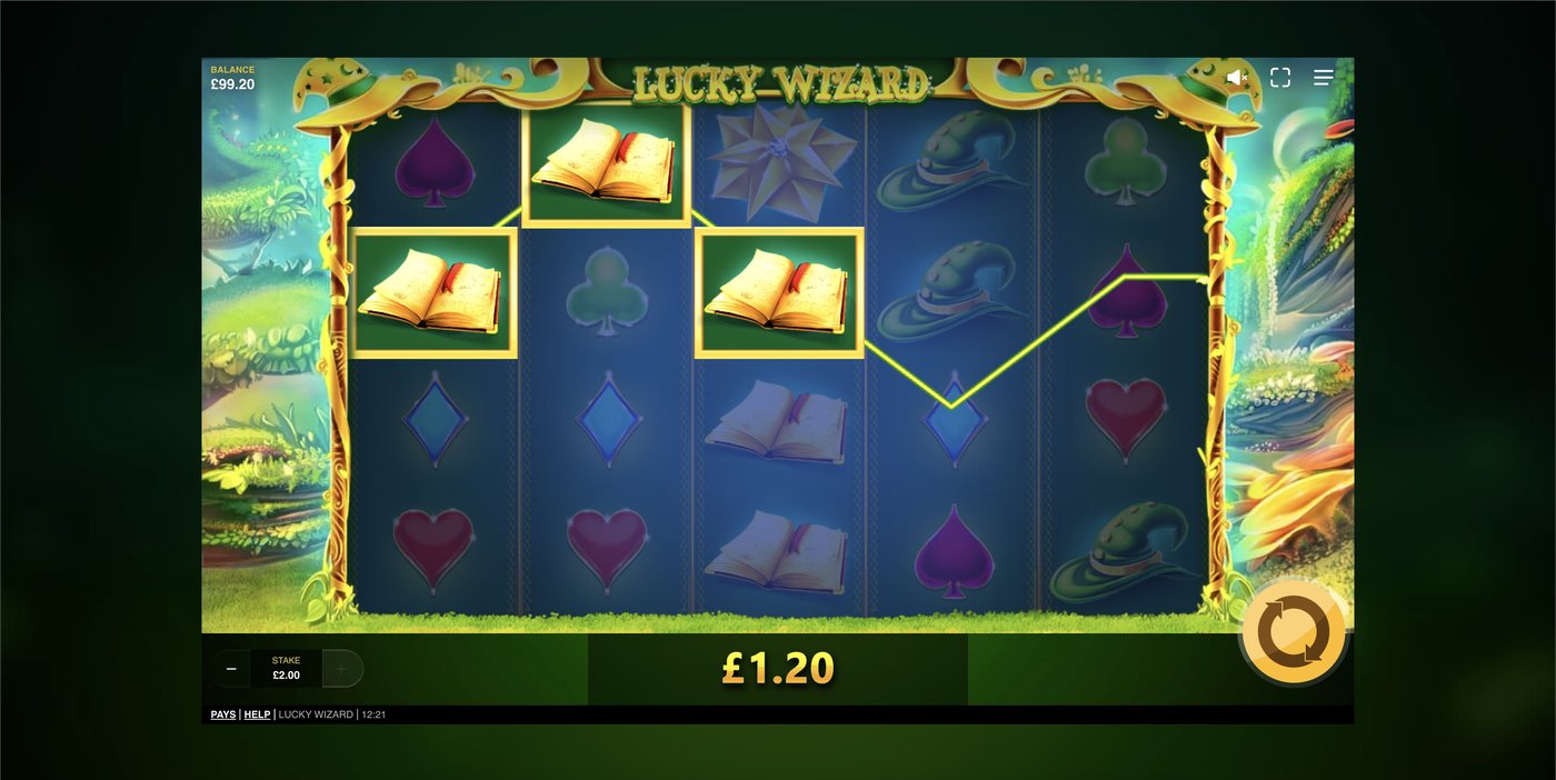 Lucky Wizard: image of winning
