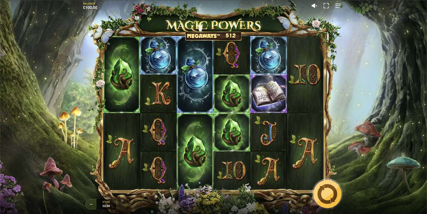 Magic Powers Megaways: image of main menu