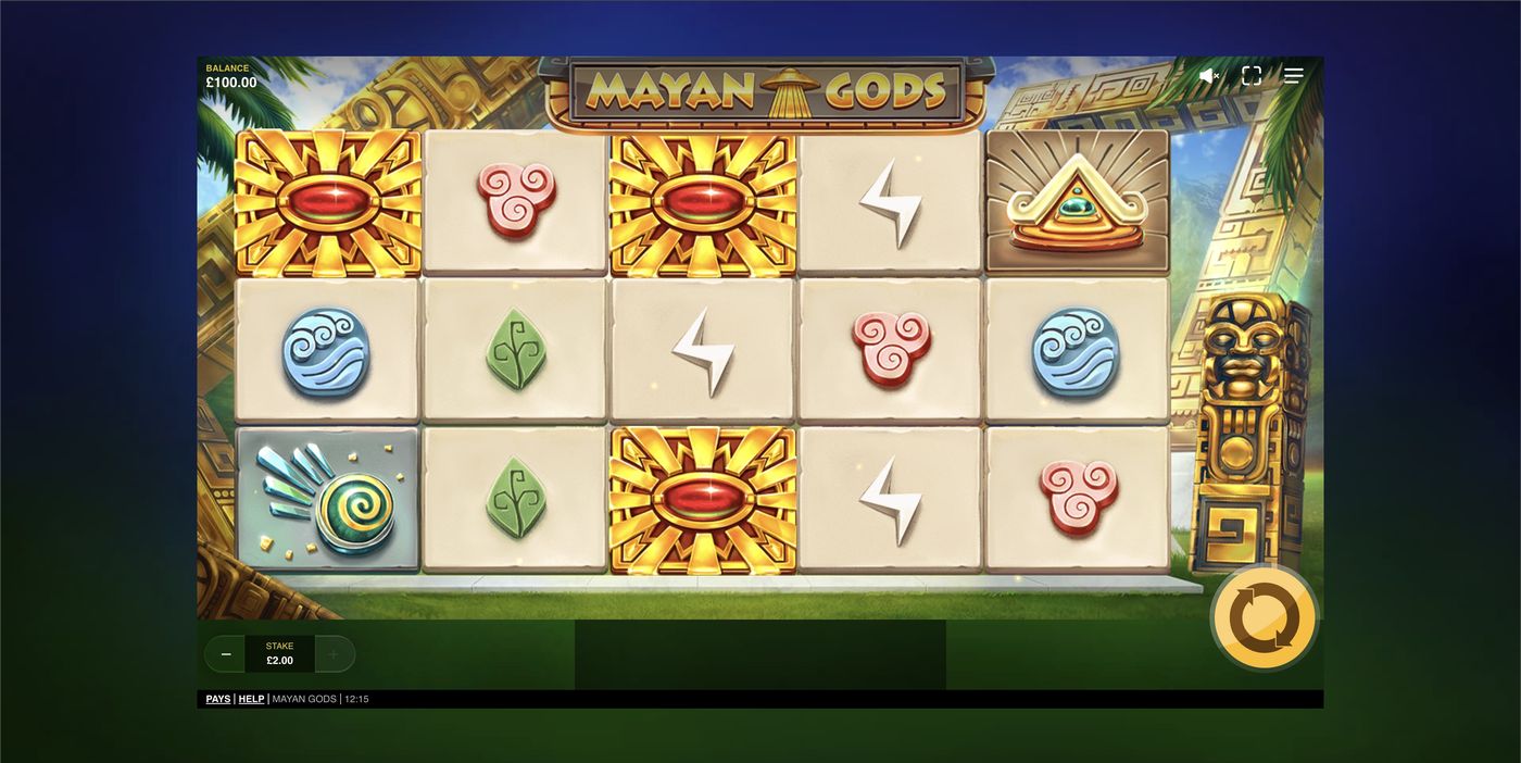 Mayan Gods: image of main menu