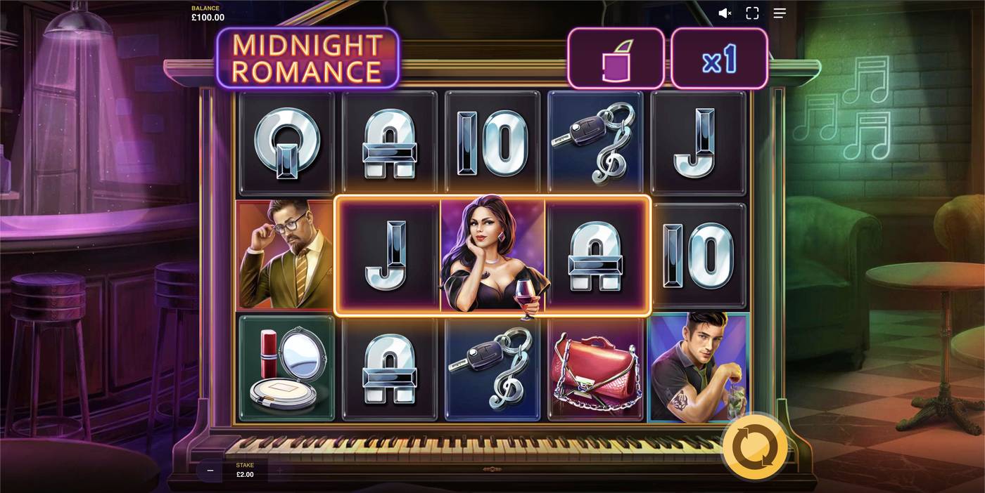 Midnight Romance: image of main menu