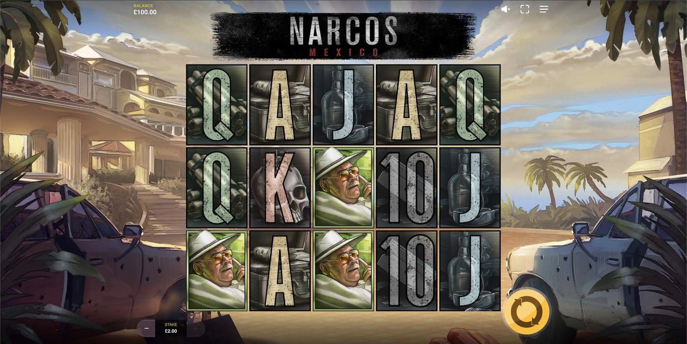 Narcos Mexico: image of main menu