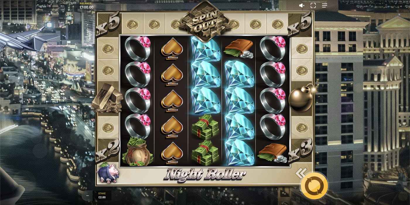 Night Roller: image of main menu