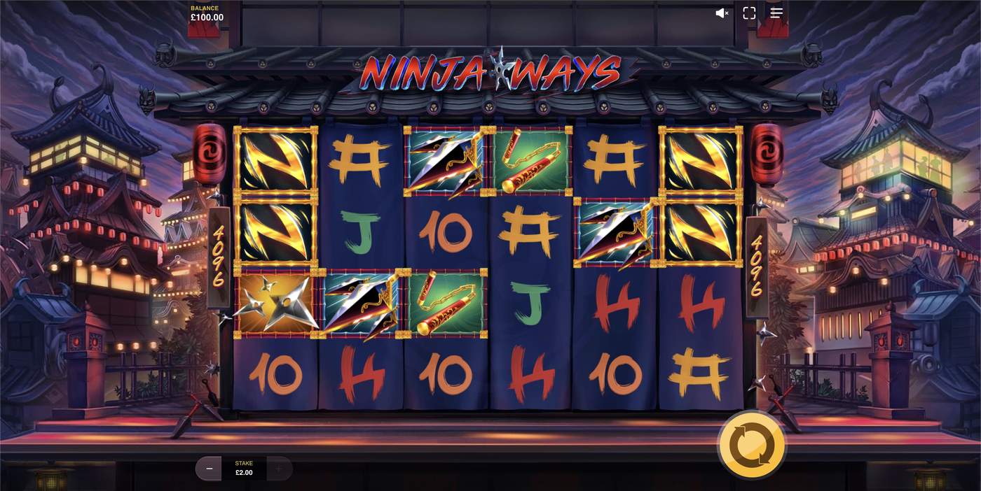 Ninja Ways: image of main menu