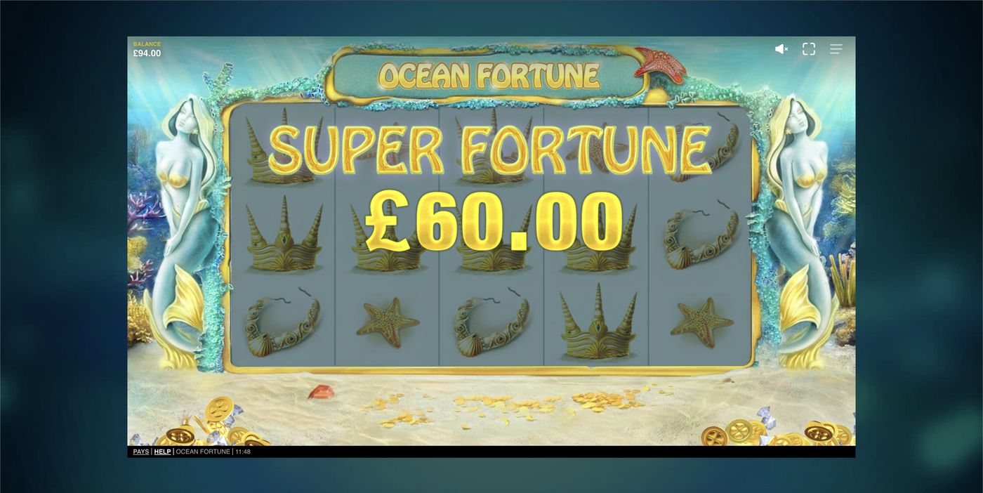 Ocean Fortune: image of winning