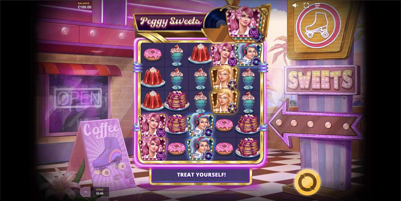 Peggy Sweets: image of main menu
