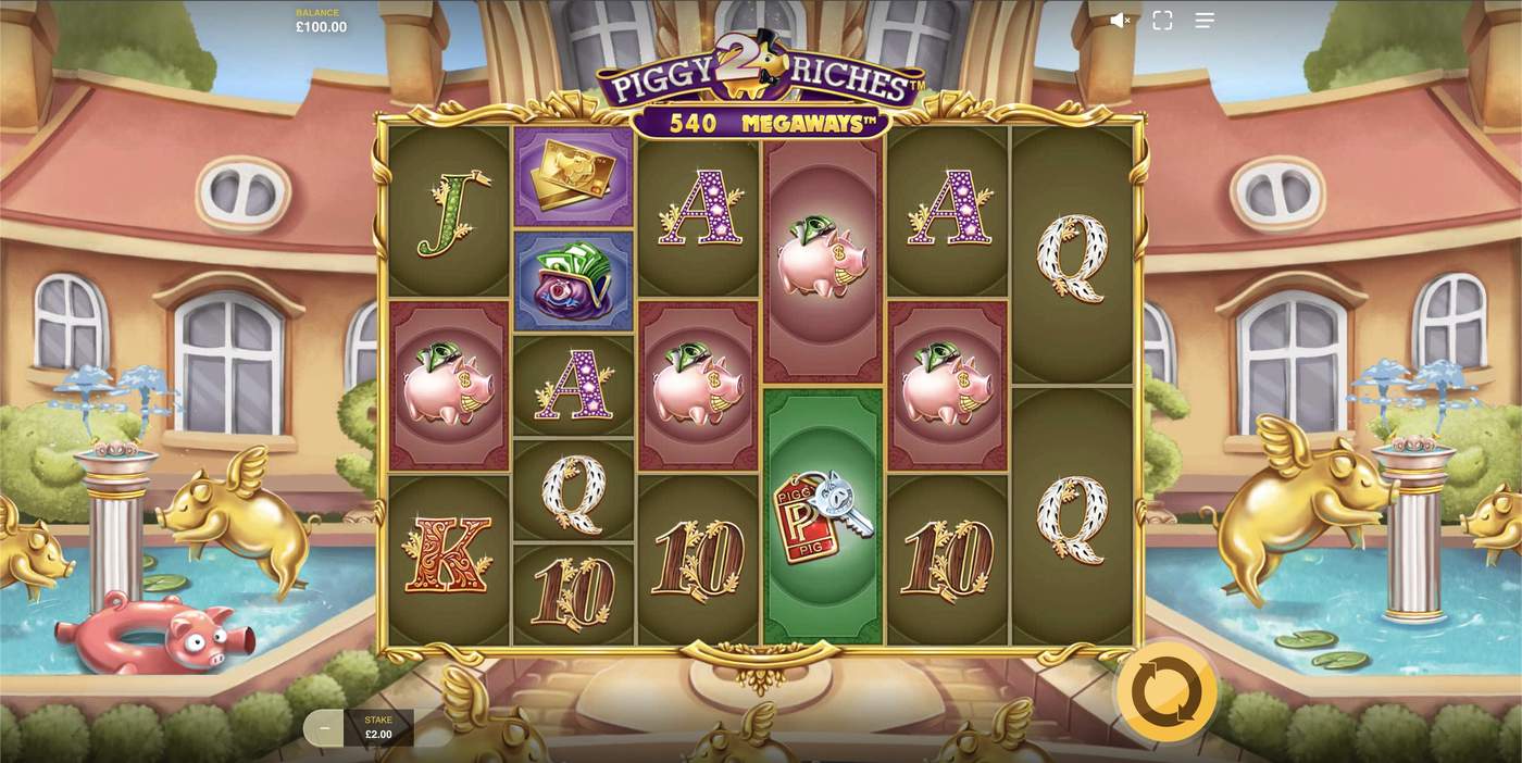 Piggy Riches 2 Megaways: image of main menu