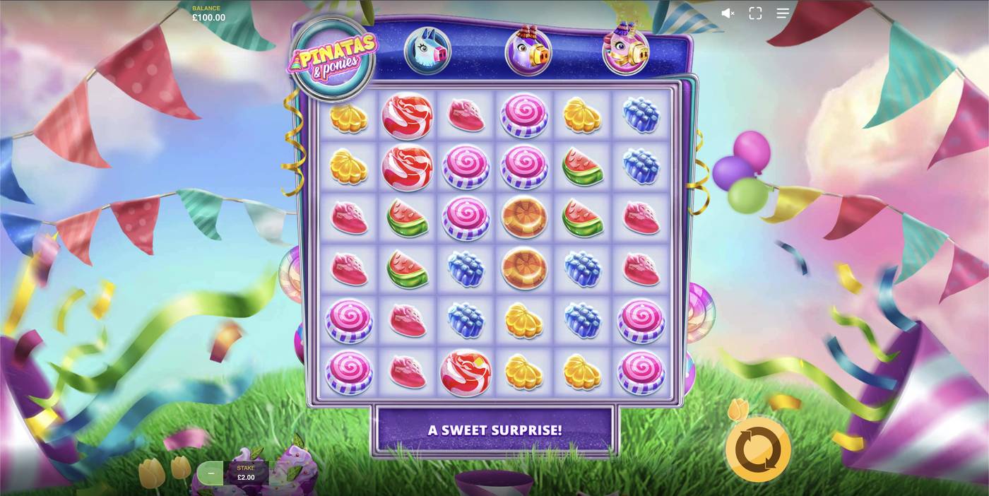 Pinatas & Ponies: image of main menu