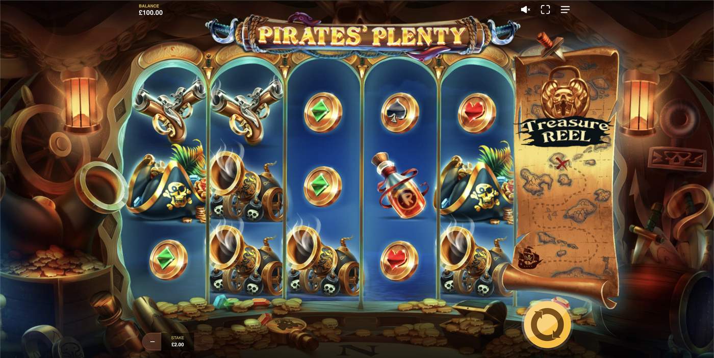 Pirates' Plenty: image of main menu