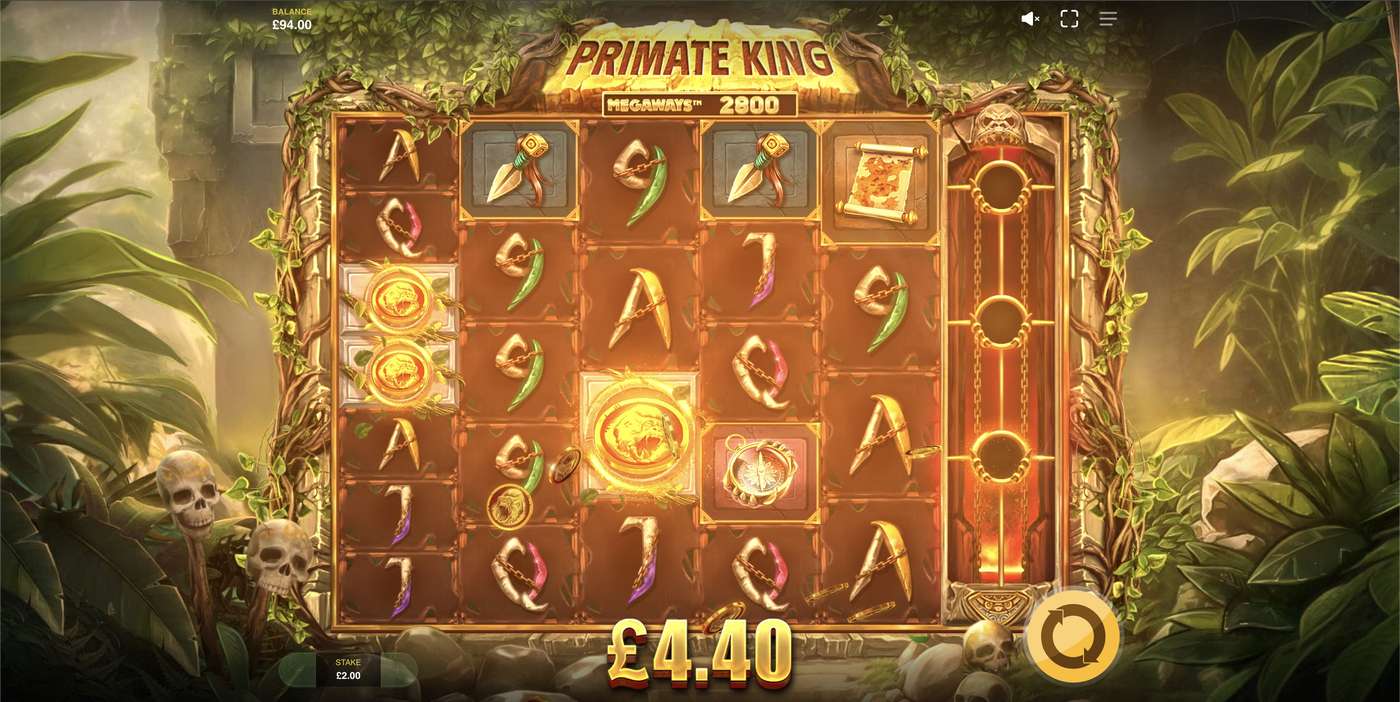 Primate King Megaways: image of winning