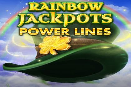 Rainbow Jackpots Power Lines Online Slot Logo