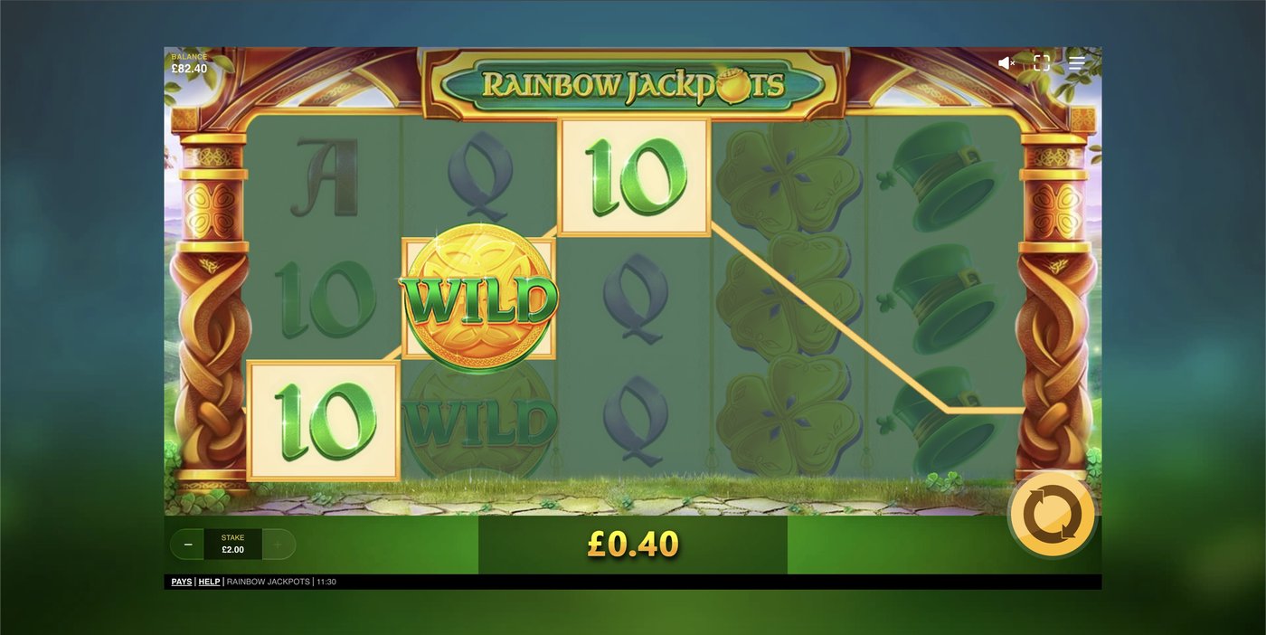 Rainbow Jackpots: image of winning