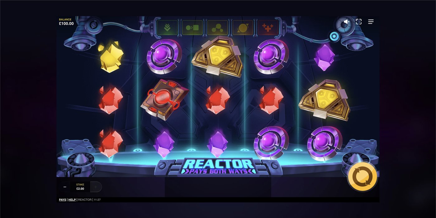 Reactor: image of main menu