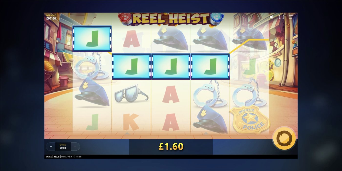 Reel Heist: image of winning