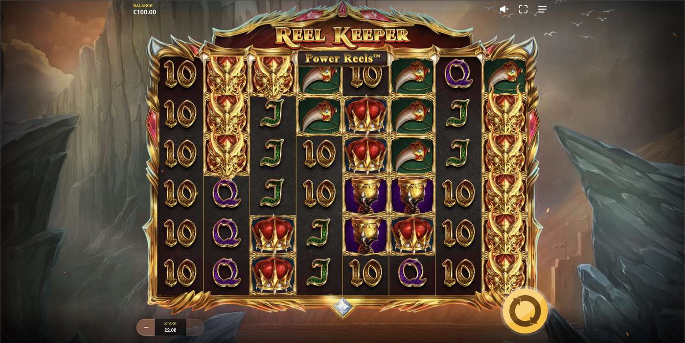 Reel Keeper Power Reels: image of main menu