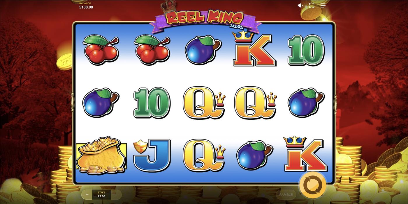 Reel King Mega: image of main menu