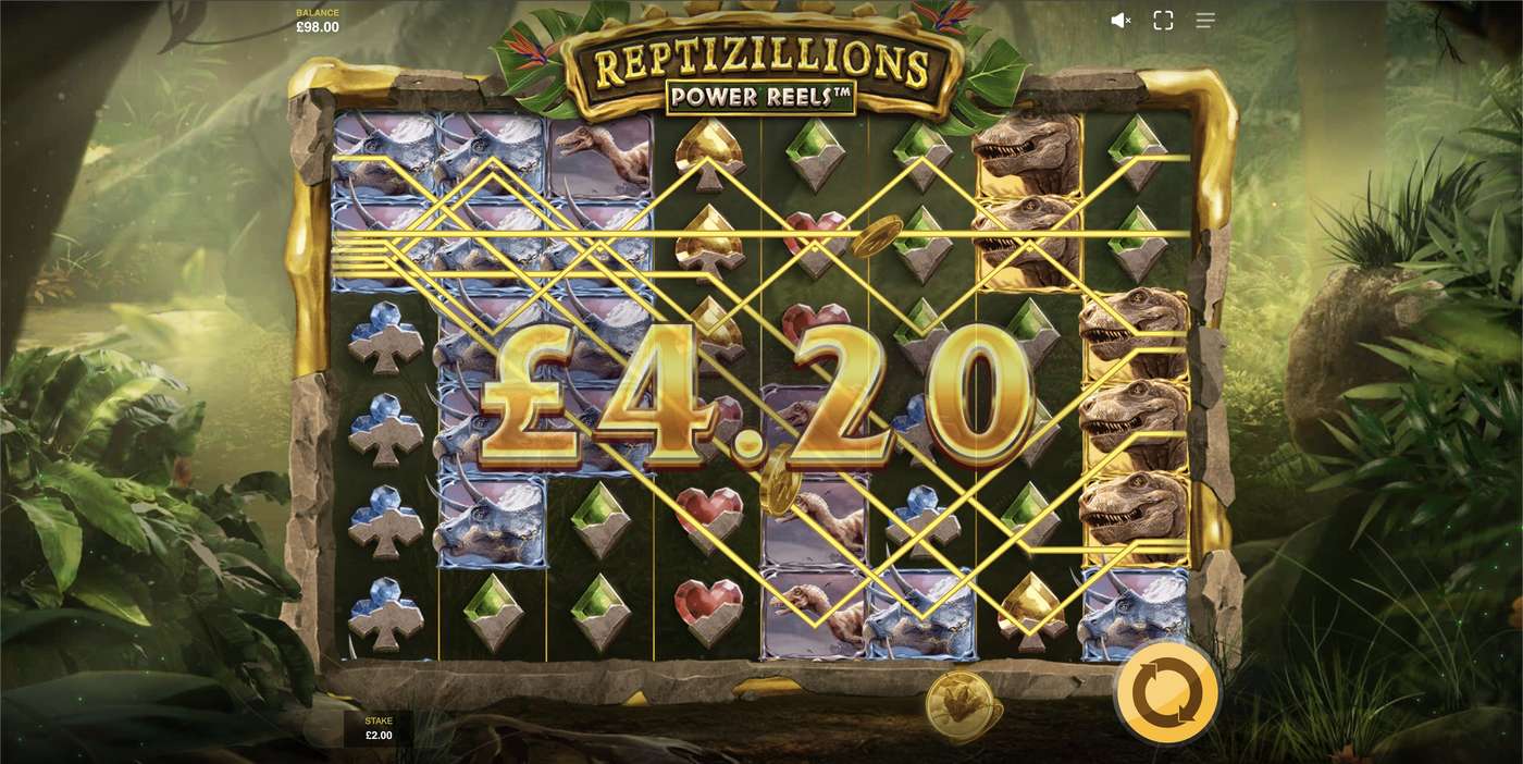 Reptizillions Power Reels: image of winning