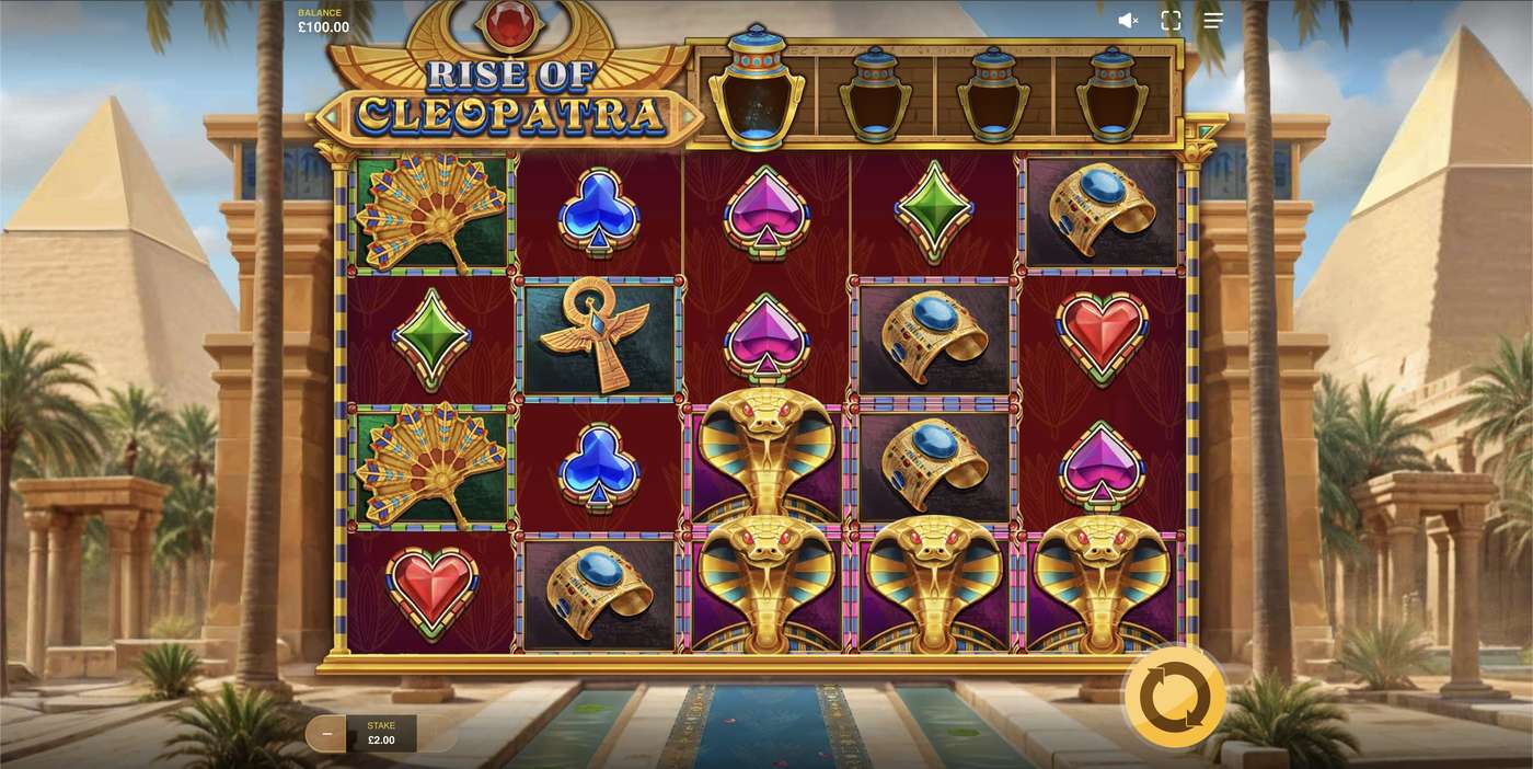 Rise Of Cleopatra: image of main menu