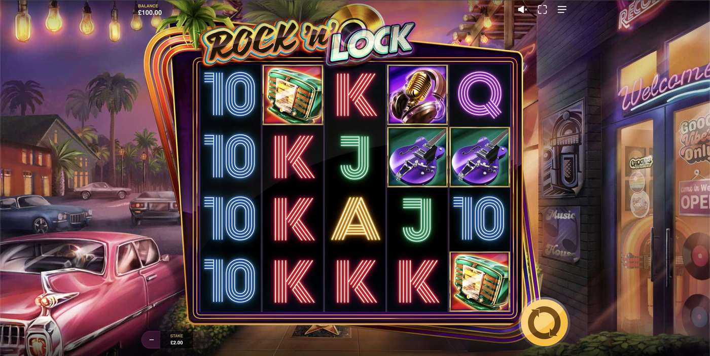 Rock'n'Lock: image of main menu