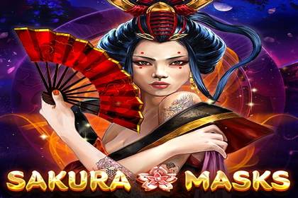 Sakura Masks Online Slot Logo
