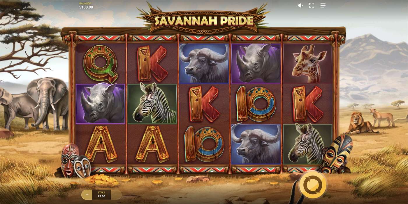 Savannah Pride: image of main menu