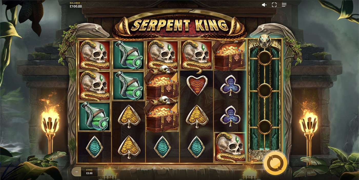 Serpent King: image of main menu