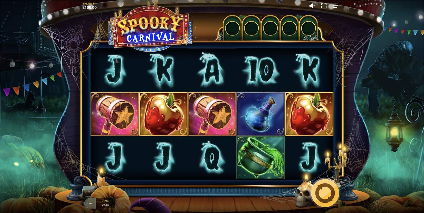 Spooky Carnival: image of main menu