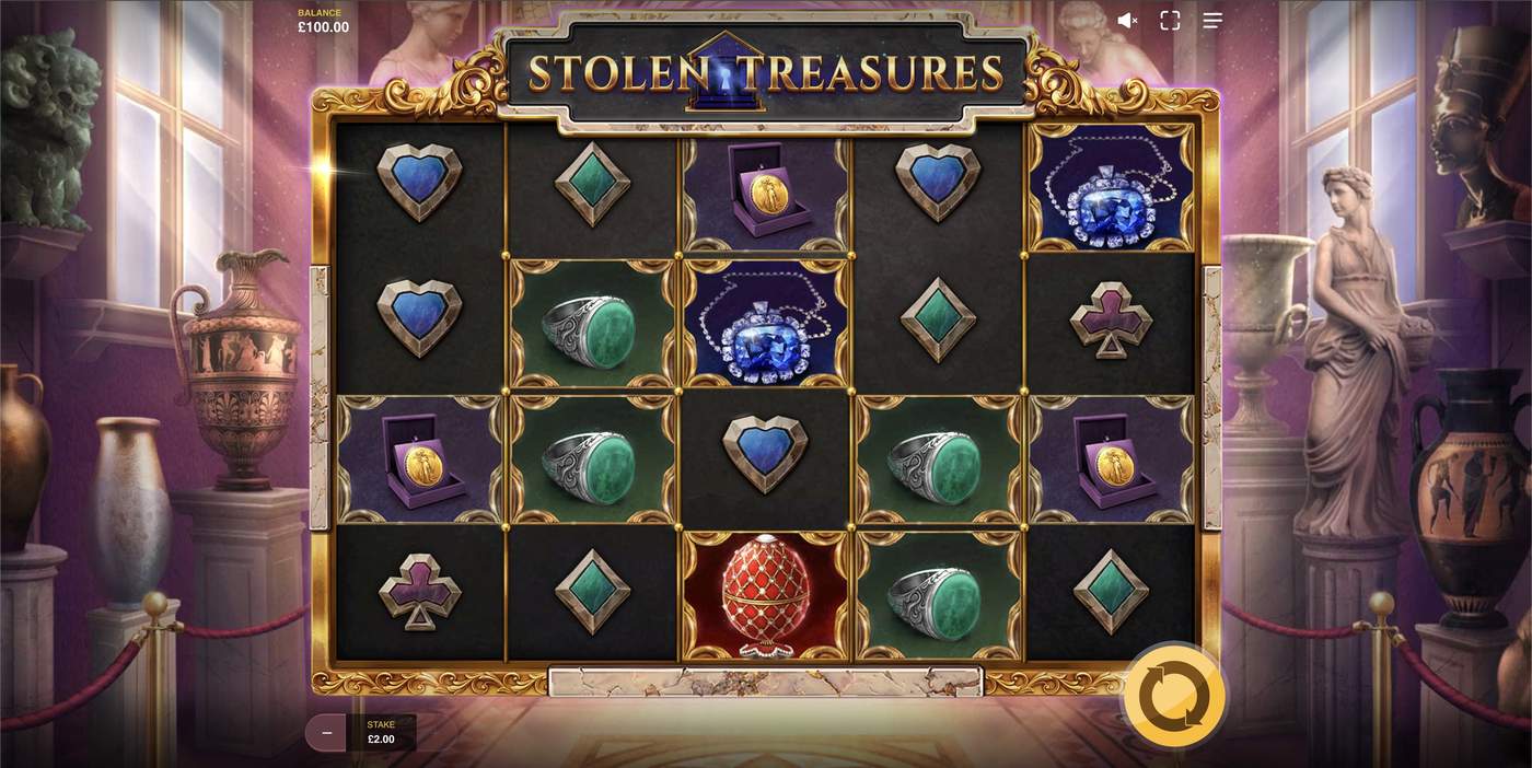 Stolen Treasures: image of main menu