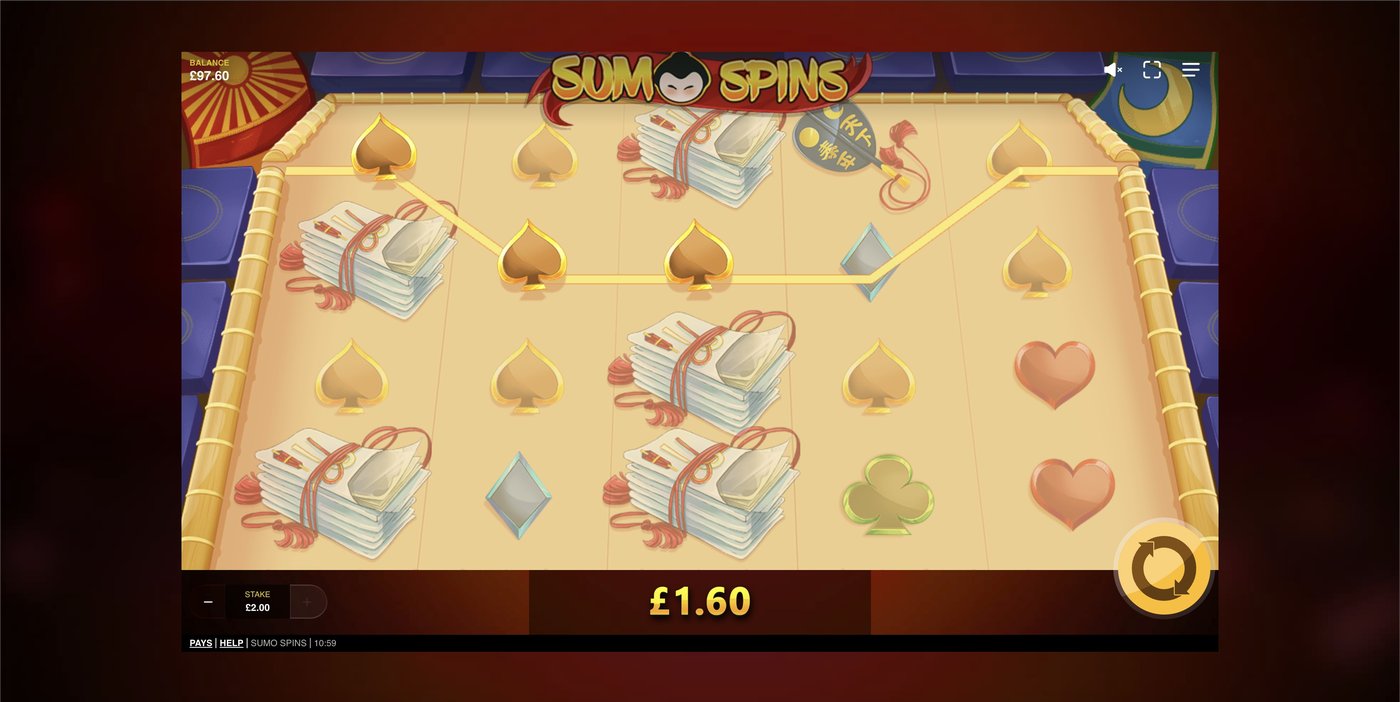 Sumo Spins: image of winning