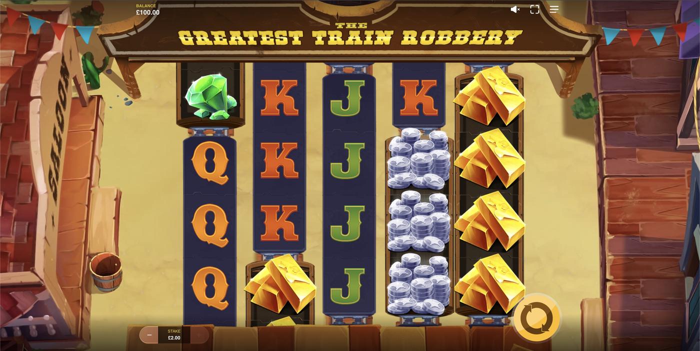The Greatest Train Robbery: image of main menu