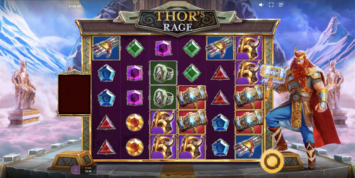 Thor's Rage: image of main menu