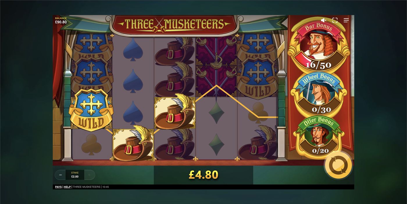 Three Musketeers: image of winning