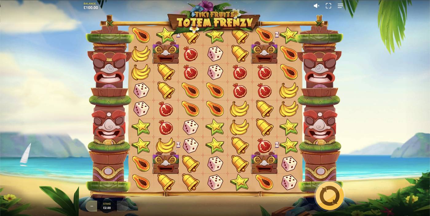 Tiki Fruits Totem Frenzy: image of main menu