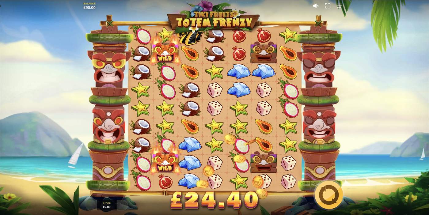 Tiki Fruits Totem Frenzy: image of winning