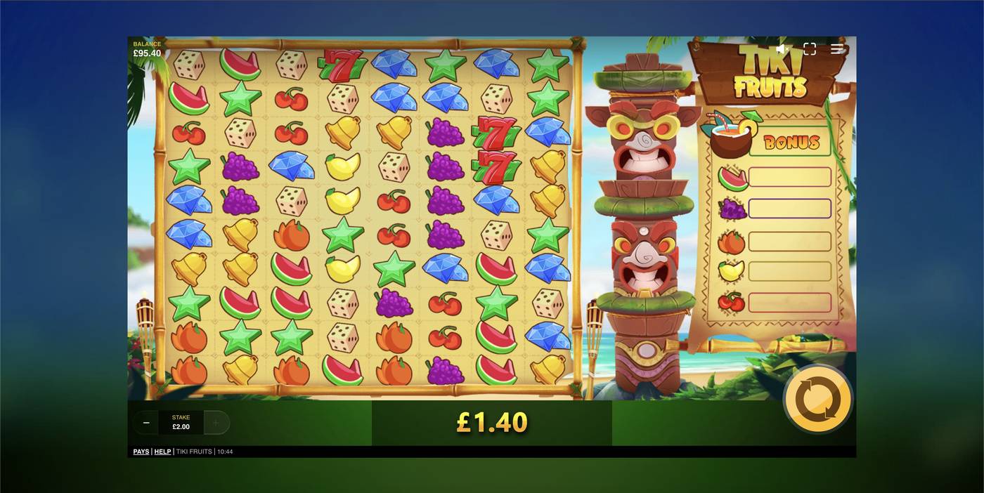 Tiki Fruits: image of winning