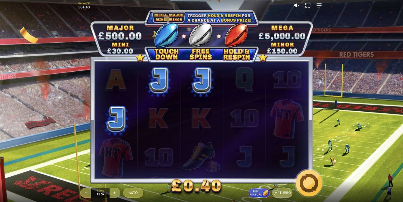 Touchdown Cash: image of winning