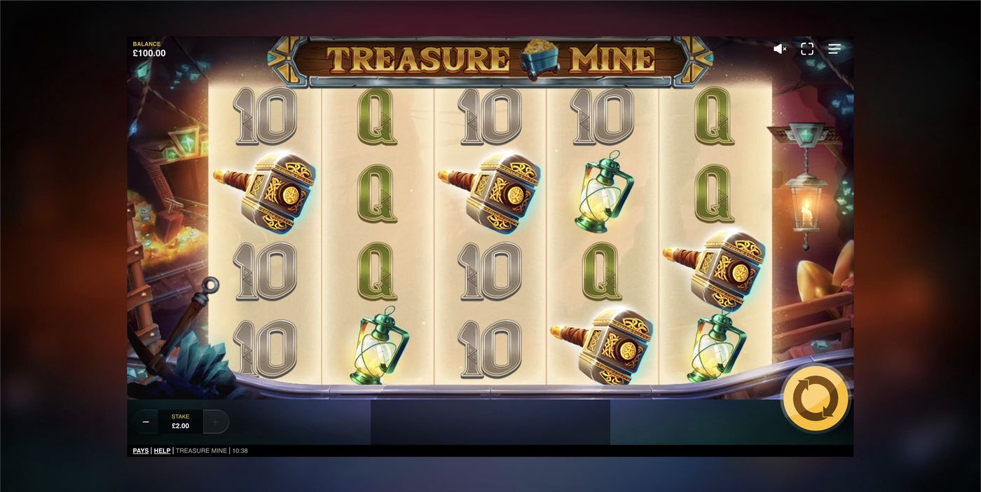 Treasure Mine: image of main menu