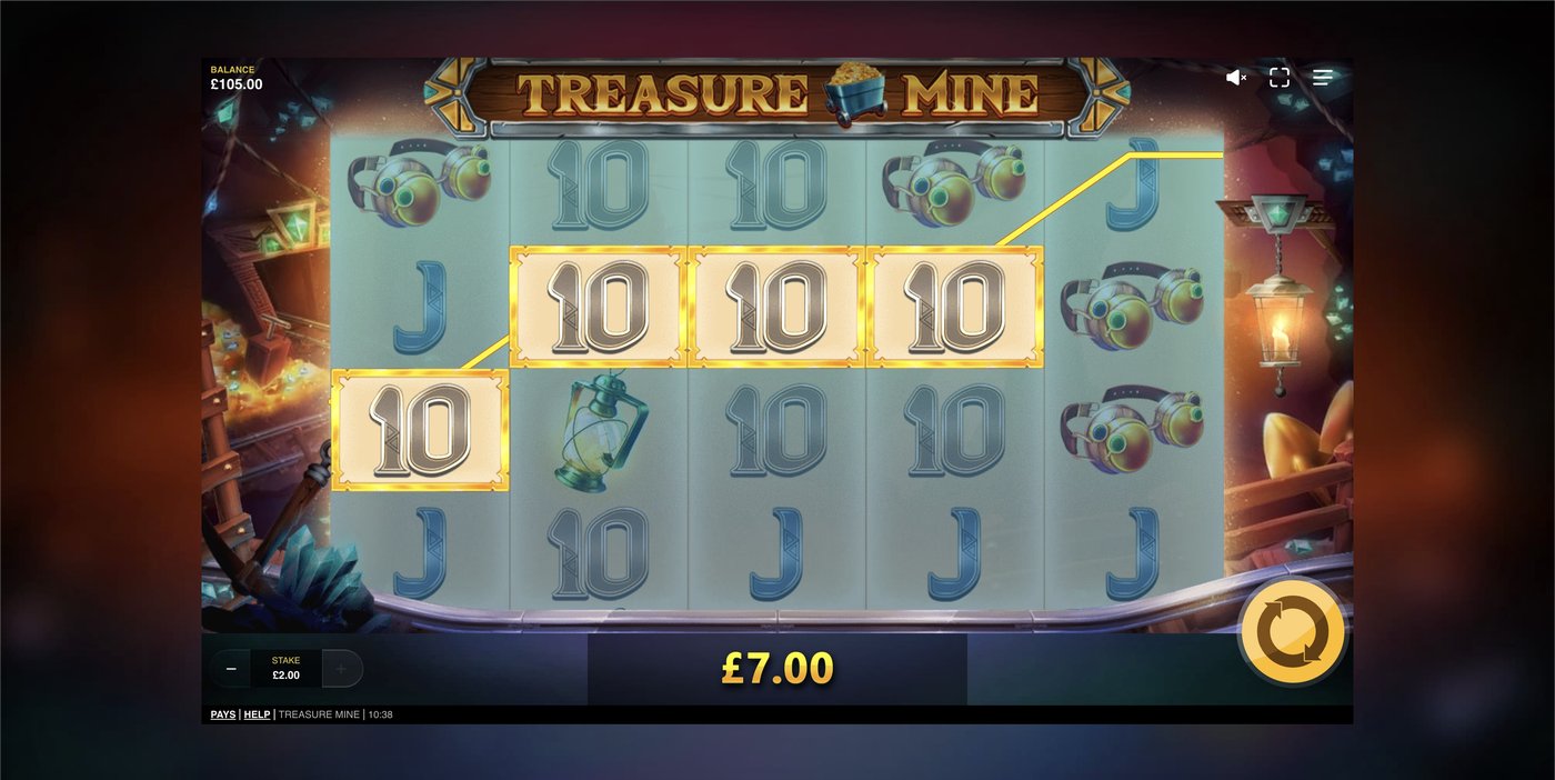 Treasure Mine: image of winning
