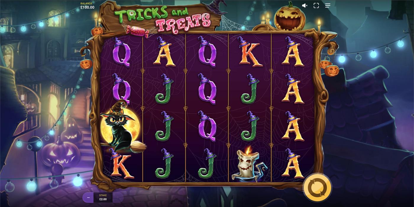 Tricks and Treats: image of main menu