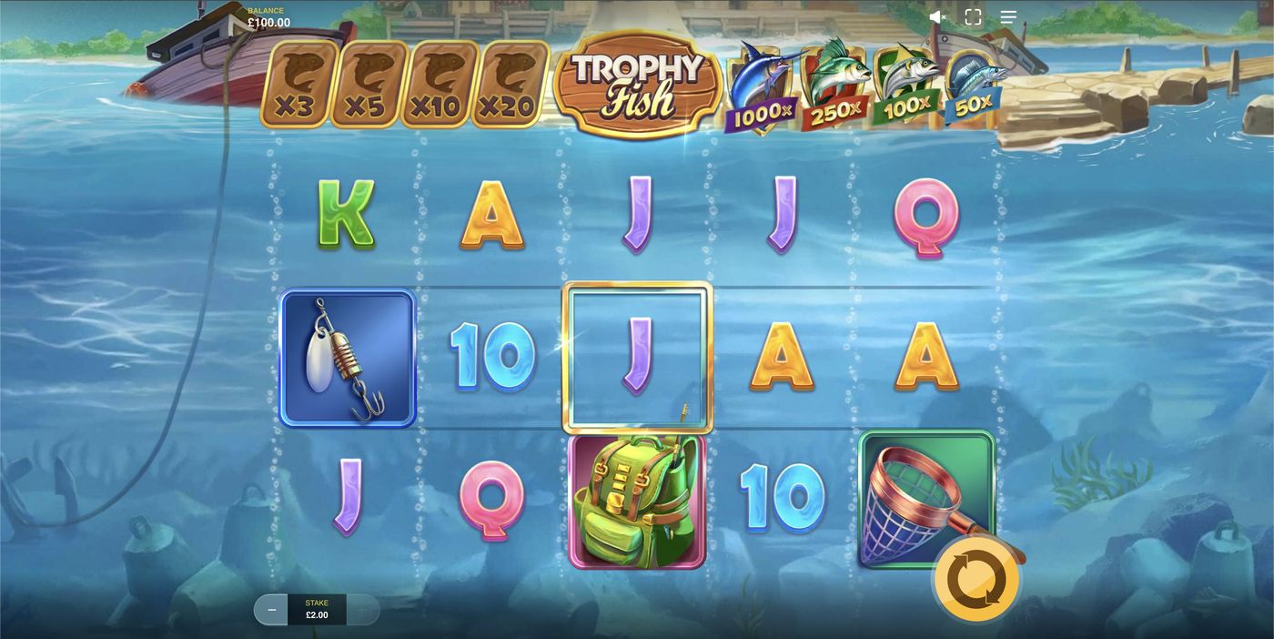 Trophy Fish: image of main menu