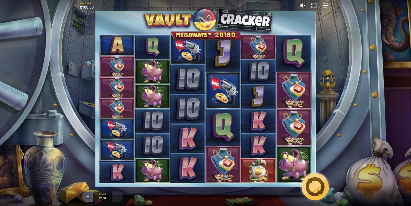 Vault Cracker Megaways: image of main menu