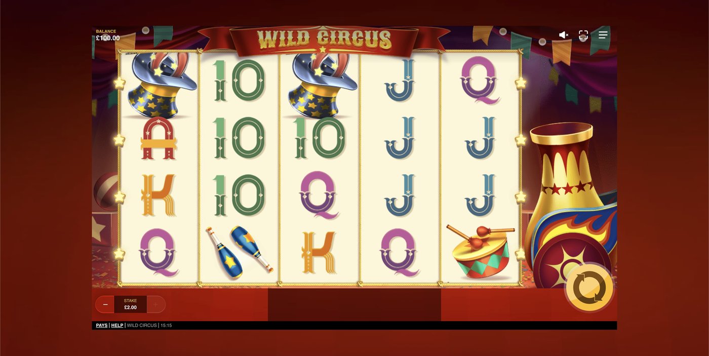 Wild Circus: image of main menu