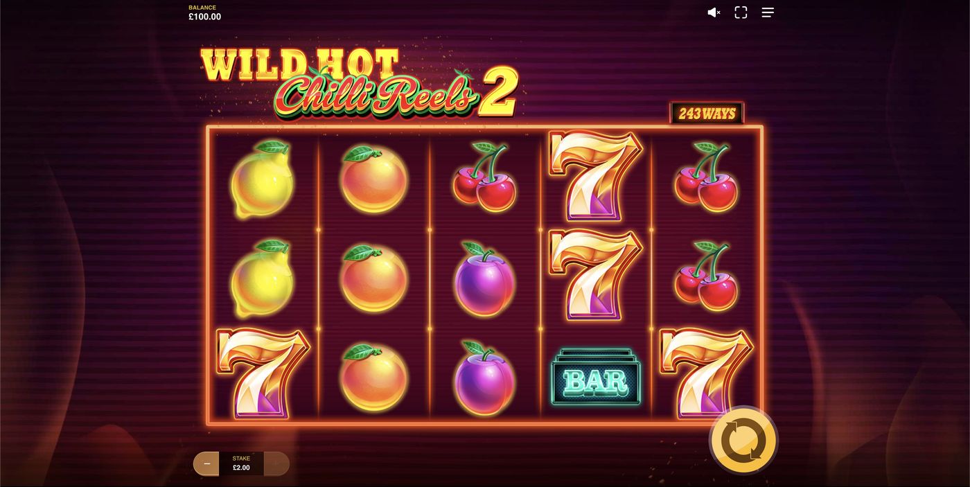Wild Hot Chilli Reels 2: image of main menu
